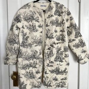 Vintage Toile Quilt Coat by Dear Etta